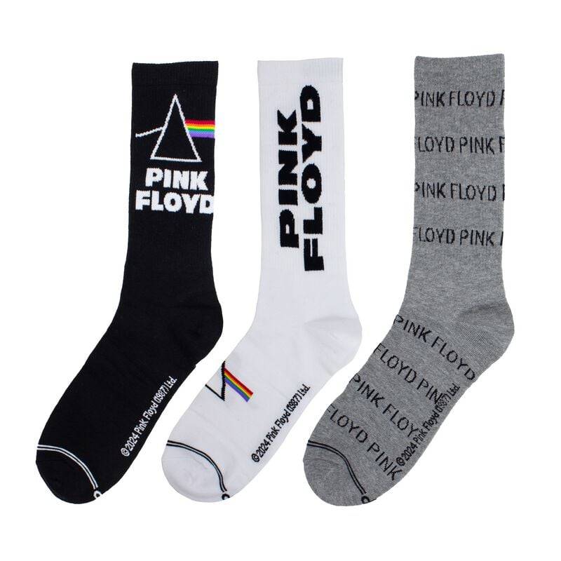 Pink Floyd Socken - 3er Pack Giftbox - EU 40-46 - für Männer - Größe EU 40-46 - multicolor  - Lizenziertes Merchandise! von Pink Floyd