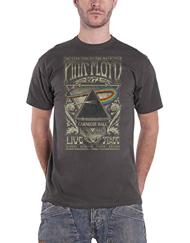 Pink Floyd T Shirt Carnegie Hall Poster Logo Nue offiziell Herren Charcoal Grau L von Pink Floyd