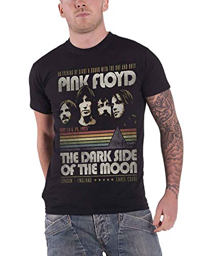 Pink Floyd T Shirt Dark Side of The Moon Vintage Stripes offiziell Herren Nue XL von Pink Floyd