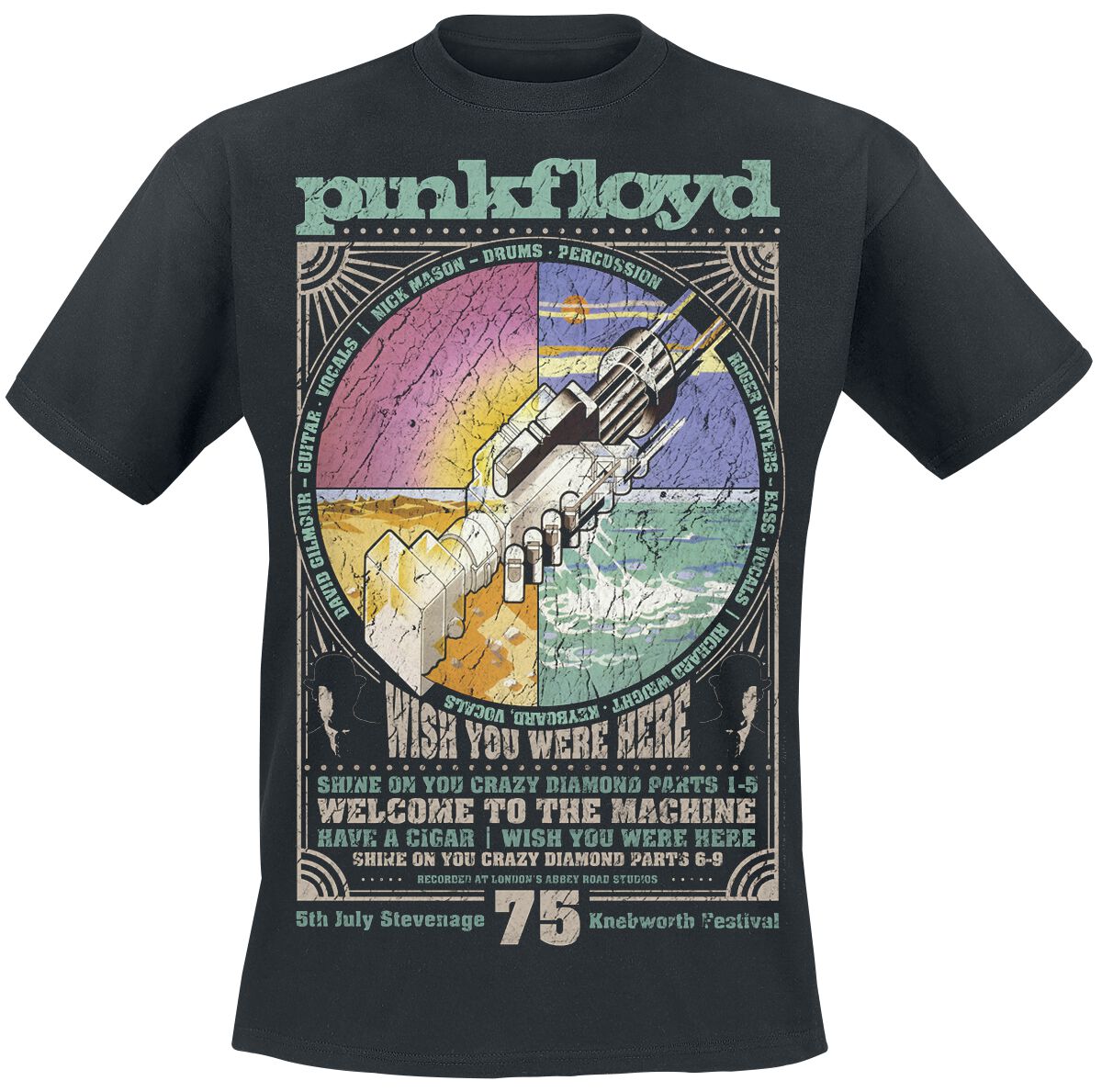 Pink Floyd T-Shirt - Wish - S bis 4XL - für Männer - Größe S - schwarz  - EMP exklusives Merchandise! von Pink Floyd