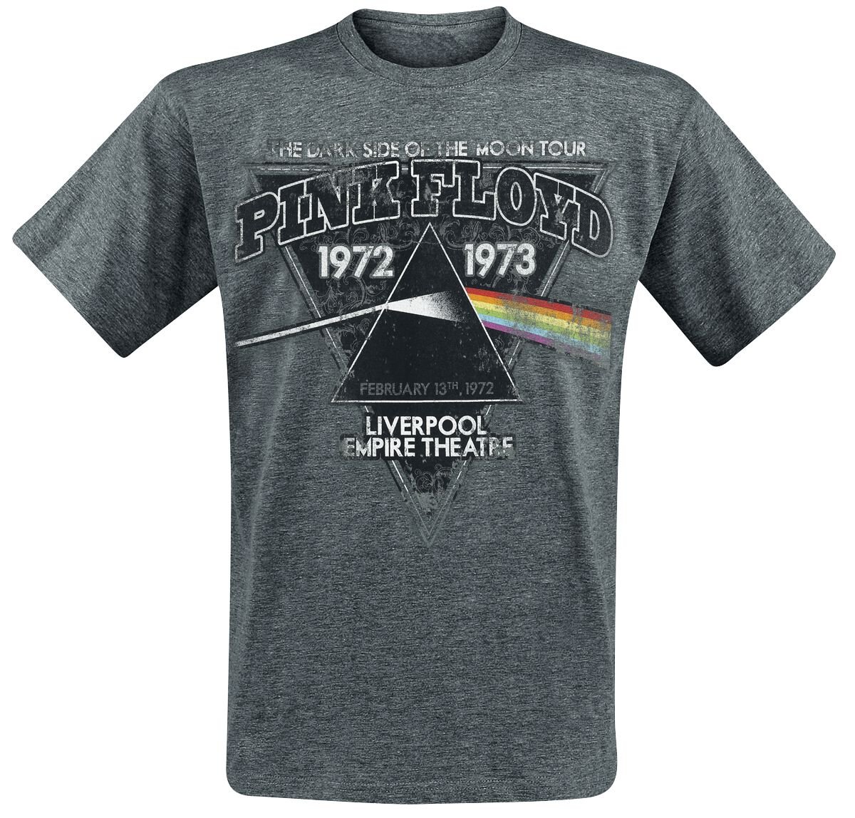 Pink Floyd The Dark Side Of The Moon - Liverpool 1972 T-Shirt grau meliert in L Pink Floyd The Dark Side Of The Moon - Liverpool 1972 T-Shirt grau meliert in L von Pink Floyd