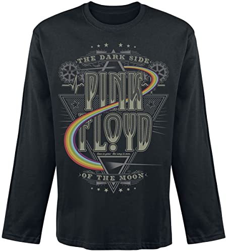 Pink Floyd The Dark Side of The Moon Männer Langarmshirt schwarz 3XL 100% Baumwolle Band-Merch, Bands von Pink Floyd