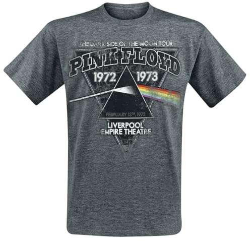 Pink Floyd The Dark Side of The Moon - Liverpool 1972 Männer T-Shirt grau meliert XXL von Pink Floyd