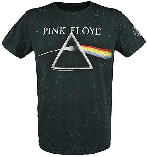 Pink Floyd The Dark Side of The Moon Männer T-Shirt anthrazit L 100% Baumwolle Band-Merch, Bands von Pink Floyd