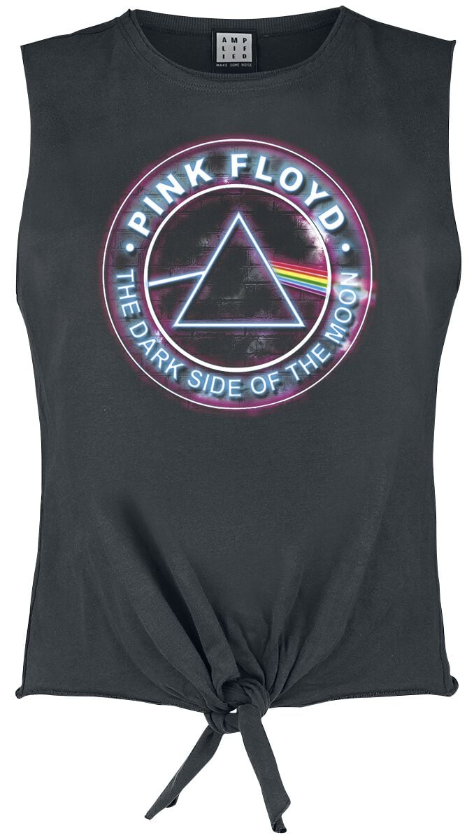 Pink Floyd Top - Amplified Collection - Neon Sign - S bis XL - für Damen - Größe S - charcoal  - Lizenziertes Merchandise! von Pink Floyd