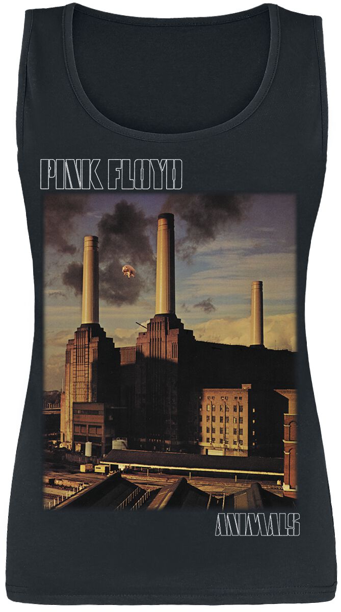 Pink Floyd Top - Animals - S bis XL - für Damen - Größe L - schwarz  - Lizenziertes Merchandise! von Pink Floyd