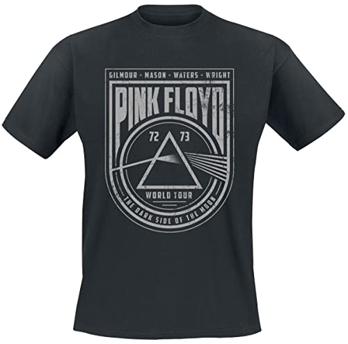 Pink Floyd World Tour Männer T-Shirt schwarz M 100% Baumwolle Band-Merch, Bands von Pink Floyd