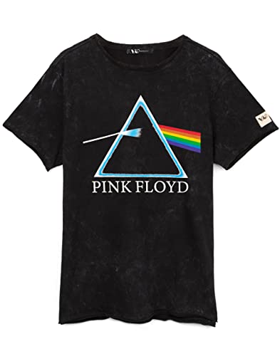 Rosa Floyd T-Shirt Unisex dunkle Seite des Mond Albums Säurewäsche Schwarzes von Pink Floyd