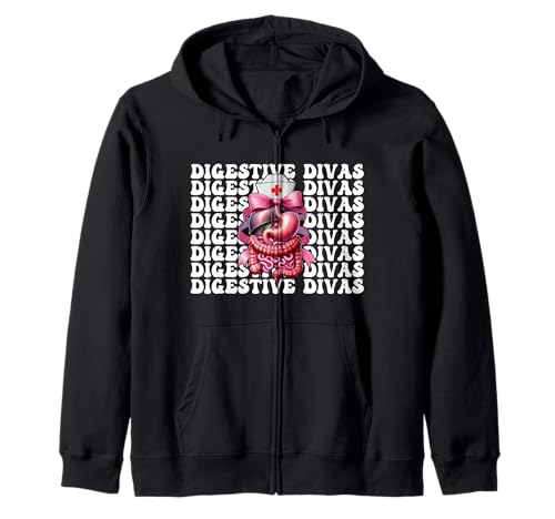 Digestive Divas Gastroenterologie Krankenschwester Endoskopie Krankenschwester Mädchen Kapuzenjacke Digestive Divas Gastroenterologie Krankenschwester Endoskopie Krankenschwester Mädchen Kapuzenjacke von Pink GI Nurse Endoscopy Colonoscopy Coquette Gifts
