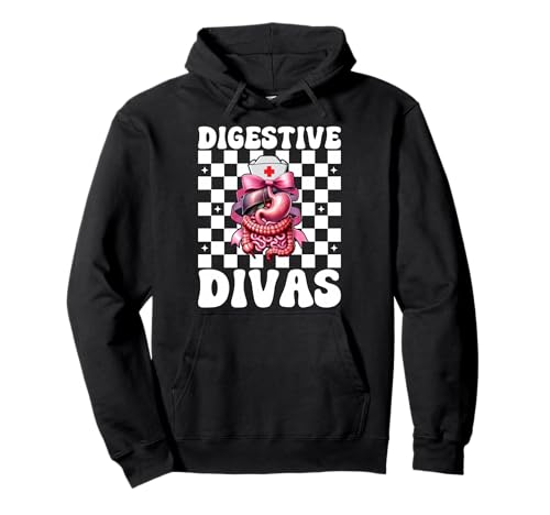Digestive Divas Gastroenterologie Krankenschwester Endoskopie Krankenschwester Mädchen Pullover Hoodie Digestive Divas Gastroenterologie Krankenschwester Endoskopie Krankenschwester Mädchen Pullover Hoodie von Pink GI Nurse Endoscopy Colonoscopy Coquette Gifts
