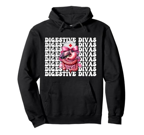 Digestive Divas Gastroenterologie Krankenschwester Endoskopie Krankenschwester Mädchen Pullover Hoodie Digestive Divas Gastroenterologie Krankenschwester Endoskopie Krankenschwester Mädchen Pullover Hoodie von Pink GI Nurse Endoscopy Colonoscopy Coquette Gifts