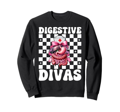 Digestive Divas Gastroenterologie Krankenschwester Endoskopie Krankenschwester Mädchen Sweatshirt Digestive Divas Gastroenterologie Krankenschwester Endoskopie Krankenschwester Mädchen Sweatshirt von Pink GI Nurse Endoscopy Colonoscopy Coquette Gifts