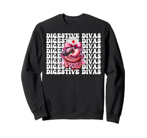 Digestive Divas Gastroenterologie Krankenschwester Endoskopie Krankenschwester Mädchen Sweatshirt Digestive Divas Gastroenterologie Krankenschwester Endoskopie Krankenschwester Mädchen Sweatshirt von Pink GI Nurse Endoscopy Colonoscopy Coquette Gifts