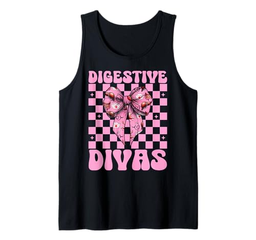 Digestive Divas Gastroenterologie Krankenschwester Endoskopie Krankenschwester Mädchen Tank Top Digestive Divas Gastroenterologie Krankenschwester Endoskopie Krankenschwester Mädchen Tank Top von Pink GI Nurse Endoscopy Colonoscopy Coquette Gifts