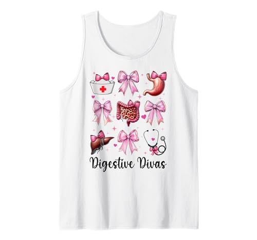 Digestive Divas Gastroenterologie Krankenschwester Endoskopie Krankenschwester Mädchen Tank Top Digestive Divas Gastroenterologie Krankenschwester Endoskopie Krankenschwester Mädchen Tank Top von Pink GI Nurse Endoscopy Colonoscopy Coquette Gifts