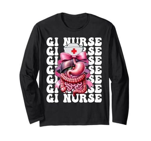 GI Krankenschwester Gastroenterologie Krankenschwester Endoskopie Krankenschwester Mädchen Mama Langarmshirt GI Krankenschwester Gastroenterologie Krankenschwester Endoskopie Krankenschwester Mädchen Mama Langarmshirt von Pink GI Nurse Endoscopy Colonoscopy Coquette Gifts