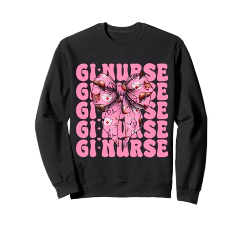 GI Krankenschwester Gastroenterologie Krankenschwester Endoskopie Krankenschwester Mädchen Mama Sweatshirt von Pink GI Nurse Endoscopy Colonoscopy Coquette Gifts