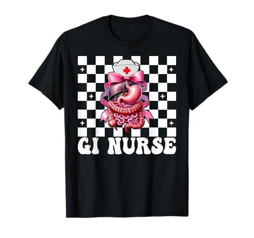 GI Krankenschwester Gastroenterologie Krankenschwester Endoskopie Krankenschwester Mädchen Mama T-Shirt von Pink GI Nurse Endoscopy Colonoscopy Coquette Gifts