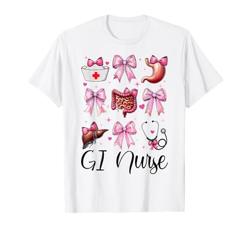 GI Krankenschwester Gastroenterologie Krankenschwester Endoskopie Krankenschwester Mädchen Mama T-Shirt GI Krankenschwester Gastroenterologie Krankenschwester Endoskopie Krankenschwester Mädchen Mama T-Shirt von Pink GI Nurse Endoscopy Colonoscopy Coquette Gifts