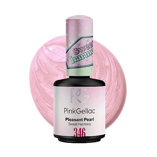 Pink Gellac UV Gel Nagellack - 346 Pleasant Pearl 15 ml - Gel Lack Rosa - Lang Anhaltender Gellack UV - Einfache Entfernung Shellac Nagellack - Nail Gel Polish - UV Nagellack Made in Holland von Pink Gellac