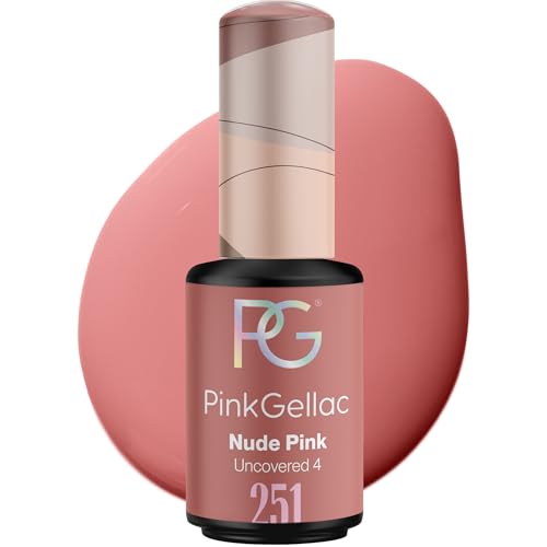 Pink Gellac Gel Nagellack UV - 251 Nude Pink 8 ml - Gelnagellack für UV Lampe - Rosa - Einfache Anwendung Nail Polish für 14 Tage Salonqualität - Veganer Gellack Made in Holland von Pink Gellac