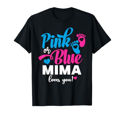 Rosa oder Blau Mima Loves You Gender Reveal Baby Ankündigung T-Shirt Rosa oder Blau Mima Loves You Gender Reveal Baby Ankündigung T-Shirt von Pink Or Blue Gender Reveal Baby Announcement