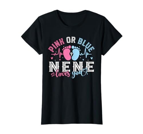 Rosa oder Blau Nene Loves You Baby Shower Smiles T-Shirt von Pink Or Blue Nene Loves You Joyful Moment