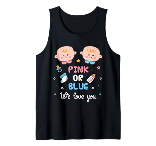 Rosa oder Blau We Love You Schwangerschaftsankündigung Baby Tank Top Rosa oder Blau We Love You Schwangerschaftsankündigung Baby Tank Top von Pink Or Blue We Love You