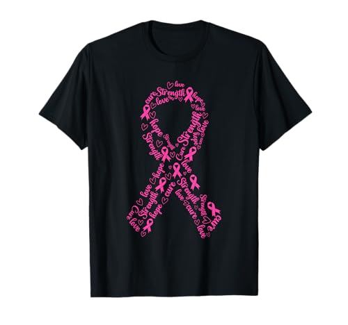 Breast Cancer Awareness Women Breast Cancer Pink Ribbon T-Shirt von Pink Ribbon Heart Women's Apparel Awareness
