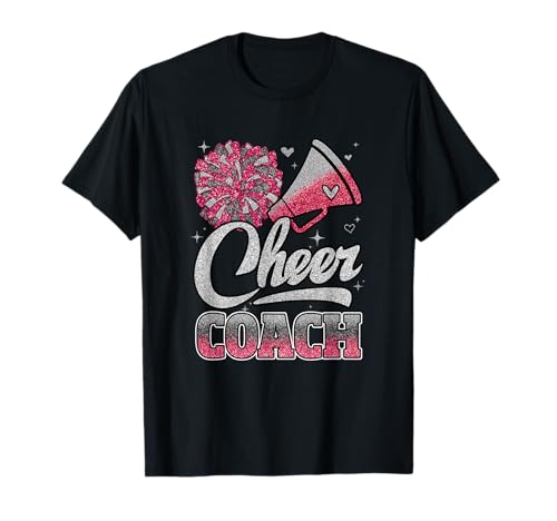 Cheer Coach Lustiges Cheerleader-Cheerleading, rosa, für Damen und Mädchen T-Shirt von Pink Women Cheer Squad Cheerleader
