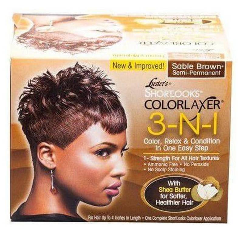 Pink Haarkur Lusters Shortlooks Colorlaxer Semi-Permanent 3 IN 1 Kit Brown Color von Pink