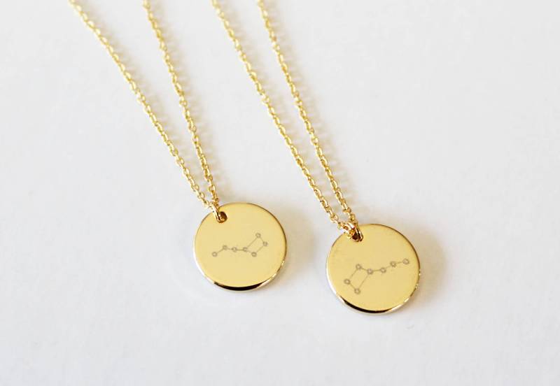 Kleiner Wagen/Großer Wagen Halskette in Gold/Silber/Rosegold, Stern Halskette, Sternzeichen Konstellation Ursa Major, Asterism von PinkChemistry