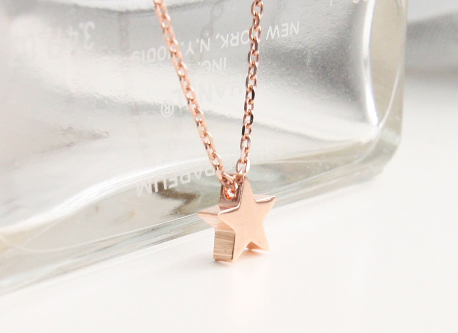 Minimalist Trio Halskette, Kleiner Stern, Hochzeit, Brautjungfer Geschenk, Minimalist, Schnelle Lieferung von PinkChemistry