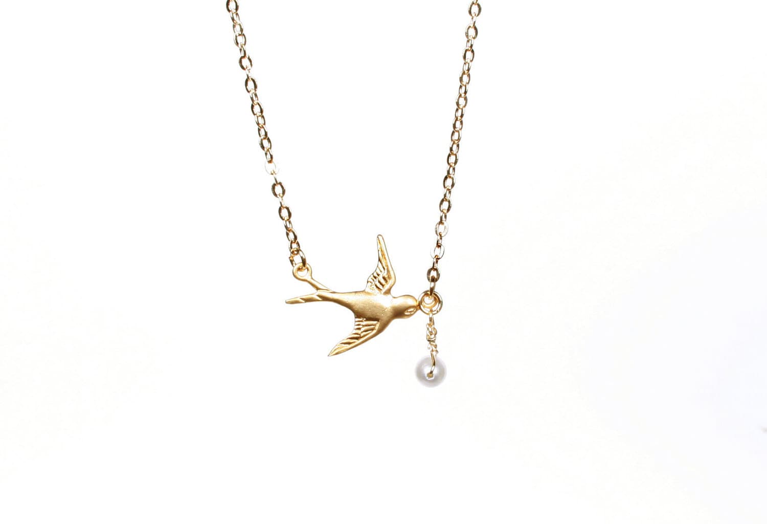 Sparrow Tragen Eine Süßwassersee Perlenkette 14K Gold Gefüllt Kette, Mutter, Handarbeit, Hochzeit, Brautjungfer Geschenk von PinkChemistry