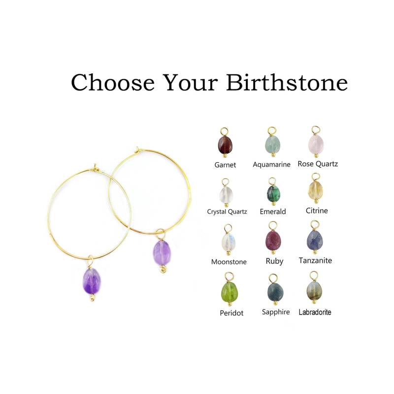 Glatte Tumble Oval Form Edelstein Hoop Ohrringe, Kleine Klare Alltag Liebe & Vertrauen Heilung Kristall Dünne Creolen von PinkCityJewelss