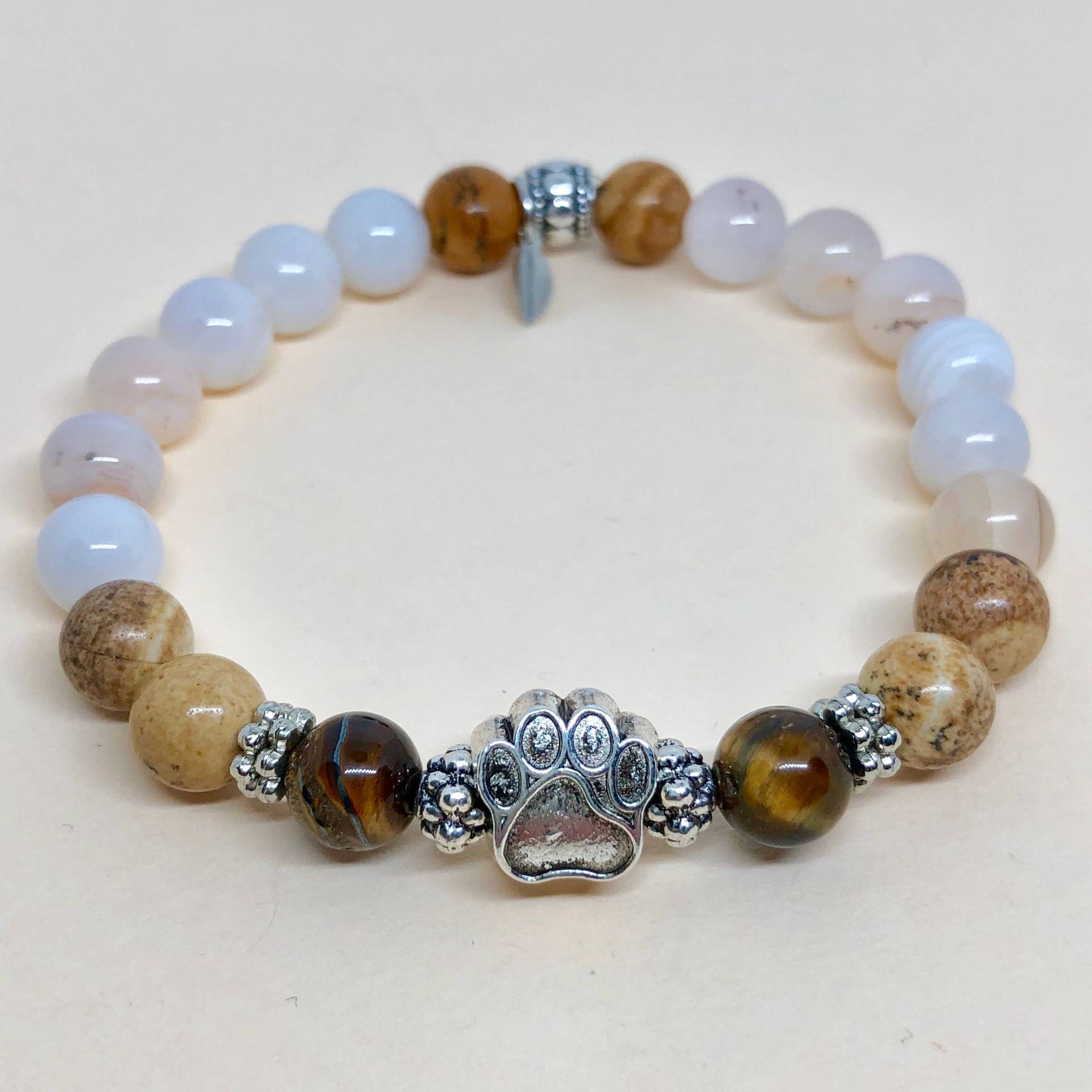 Edelstein Perlen Armband, Pet-Memorial-Schmuck, Katze Erinnerung Schmuck, Farbe Hund Schmuck Edelstein Perlen Armband, Pet-Memorial-Schmuck, Katze Erinnerung Schmuck, Farbe Hund Schmuck von PinkFeatherMoon