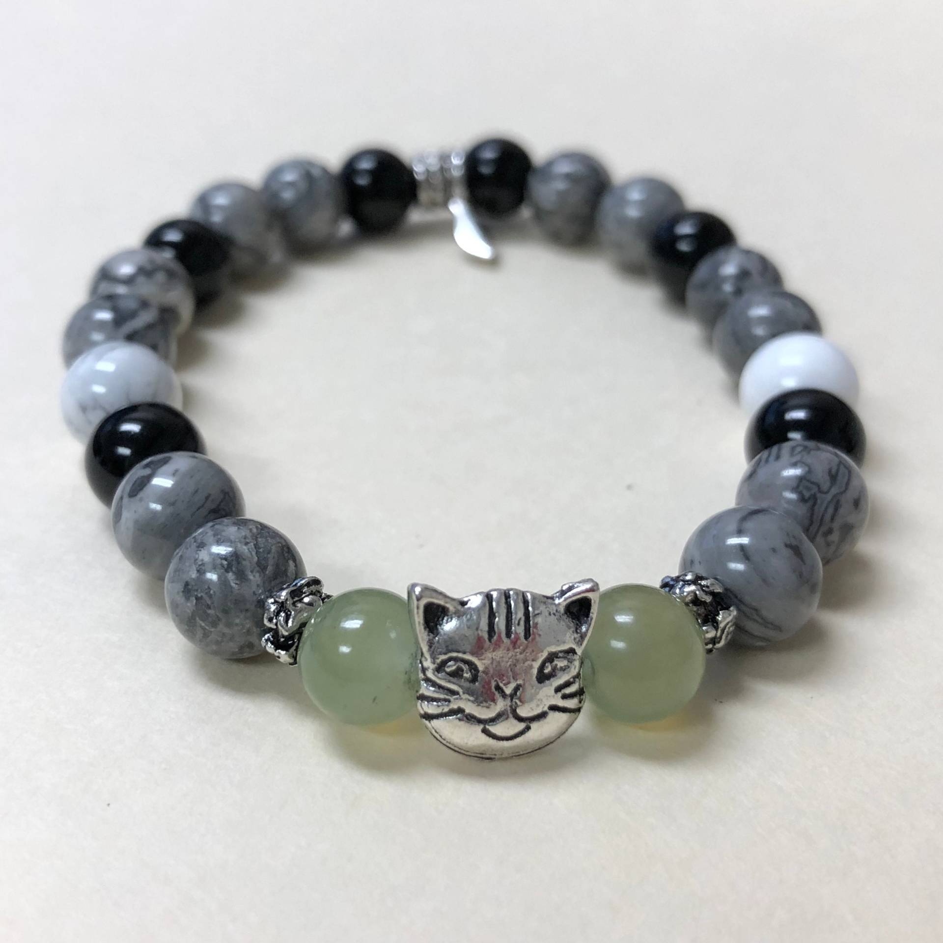 Edelstein Perlen Armband, Pet-Memorial-Schmuck, Katze Erinnerung Schmuck, Farbe Schmuck Edelstein Perlen Armband, Pet-Memorial-Schmuck, Katze Erinnerung Schmuck, Farbe Schmuck von PinkFeatherMoon