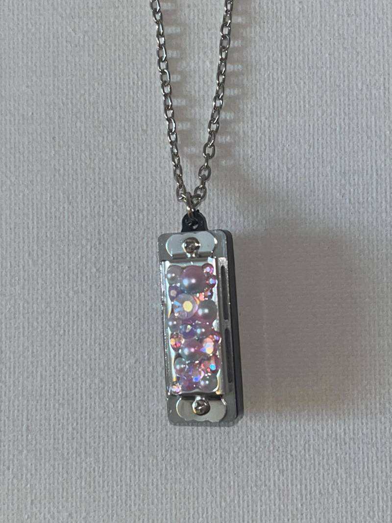 Mini Mundharmonika Kette Rosa Perlen Steinchen Selbstgemacht Handgemacht Niedlich Mini Mundharmonika Kette Rosa Perlen Steinchen Selbstgemacht Handgemacht Niedlich von PinkFutureStore