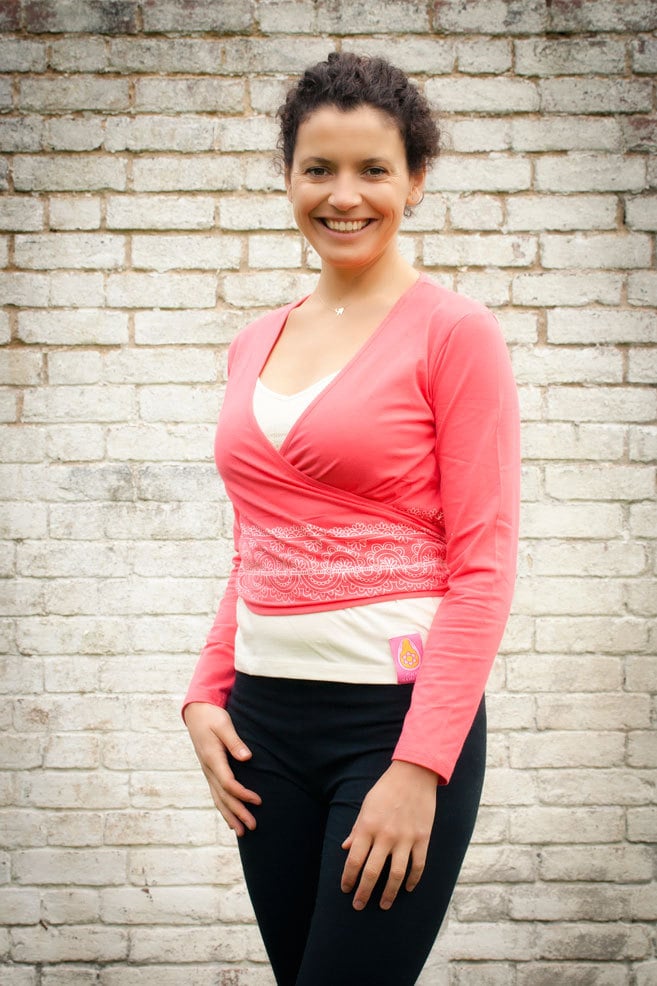 Pushpa Coral Wickeltop von PinkNamaste