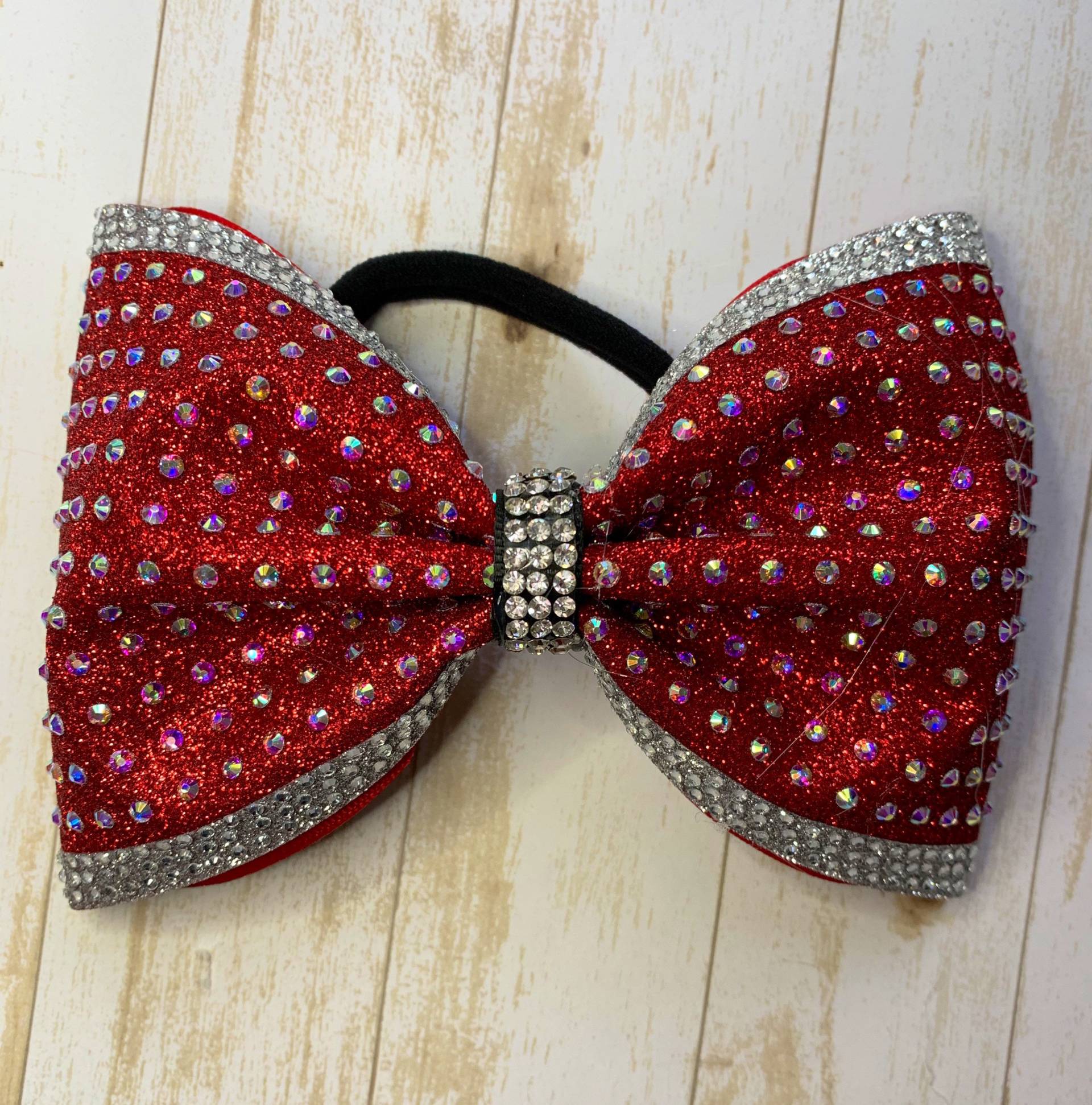 10cm Glitter Taillessschleife 10cm Glitter Taillessschleife von PinkPalmCheerBows