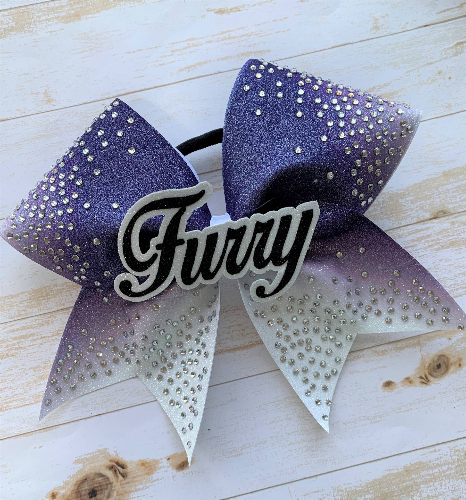 Lila Und Weißer Ombre Burst Lila Und Weißer Ombre Burst von PinkPalmCheerBows