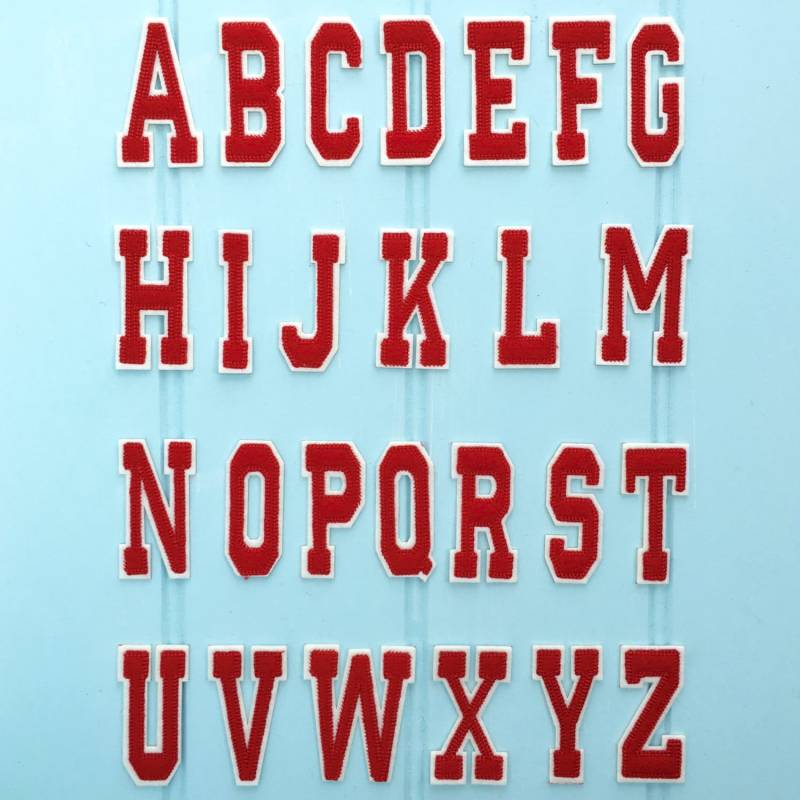 Gesticktes Aufnäher Varsity Alphabet Buchstaben Benutzerdefinierte Name Initialen Jungen Mädchen Kleidung T Shirt Jeans Jacke Top Applikation Gesticktes Aufnäher Varsity Alphabet Buchstaben Benutzerdefinierte Name Initialen Jungen Mädchen Kleidung T Shirt Jeans Jacke Top Applikation von PinkPineappleEngland