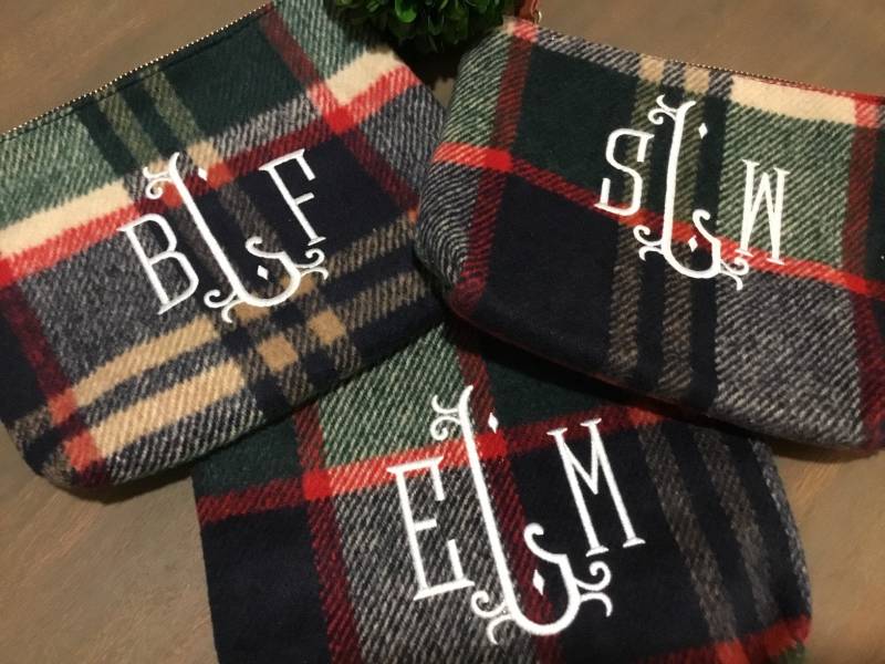 Monogramm Kosmetiktasche Monogramm Kosmetiktasche von PinkPineappleShoppes