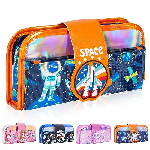 PinkSheep Große Raum Pencil Cases mit Reißverschluss, große Kapazität Pen Bag Pouch Holder Make Up Bag mit Mehreren Fächern, Schule Büro Schreibwaren Veranstalter für Jungen Studenten Geschenke von PinkSheep