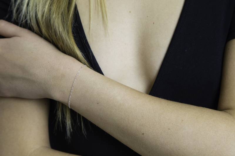 Rosegold Filled Kette Armband-sterling Silber Armband-Gold Armband-Layering Armband-Zierliches Minimalist Armband von PinkSlate