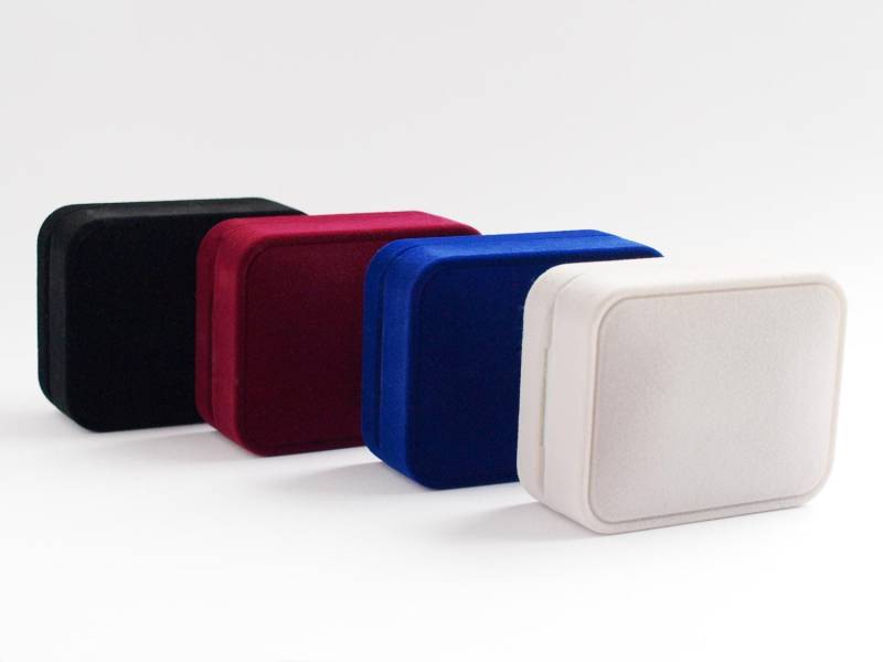 Blaue Samt-Armreif-Box, Armband-Geschenkbox, Armband-Verpackung, Schmuckgeschenkbox, Armreif-Aufbewahrungsbox, Schmuckverpackung von Pinkburlesque