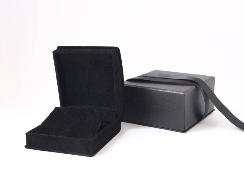 Halskette Ohrring Box Mit Geschenkbox, Anhänger Samt Für Halskette, Präsentationsbox - Chelsea von Pinkburlesque