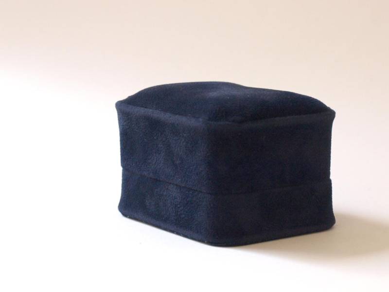 Marineblau Samt Ring Box, Doppel Schmuck Geschenkbox, Luxus-Ring-Box, Ringträger Ehering Halter von Pinkburlesque