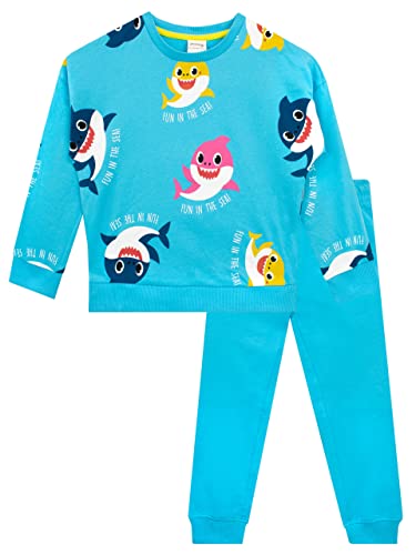 Pinkfong Jungen Sweatshirt und Jogginghose Set Baby Shark Mehrfarbig 104 von Pinkfong