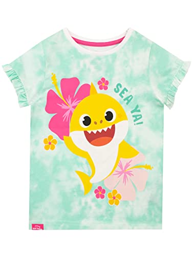 Pinkfong Mädchen T-Shirt Baby Shark Blau 104 von Pinkfong